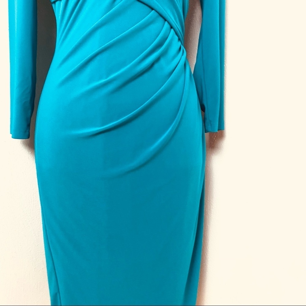 Lauren Ralph Lauren GREEN Dress.  Sz 8. - Picture 7 of 12
